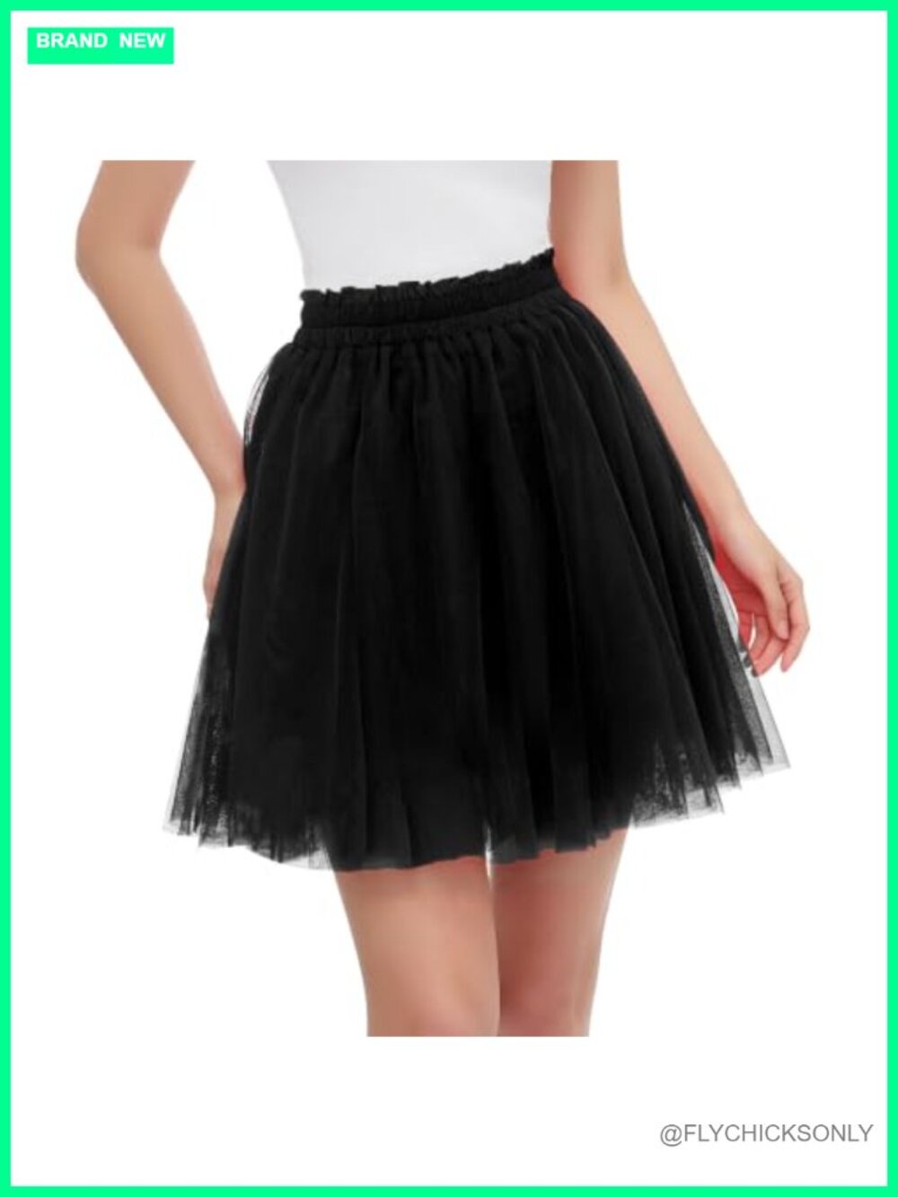 Women Tulle Mesh Fluffy Tutu Skirt